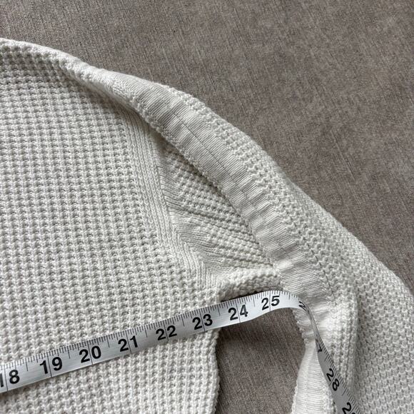 Pistola Distressed Cotton Knit Cream Sweater - Picture 4 of 5